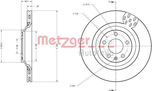 Metzger 6110437 - Discofreno autozon.pro