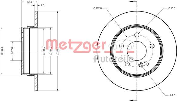 Metzger 6110423 - Discofreno autozon.pro