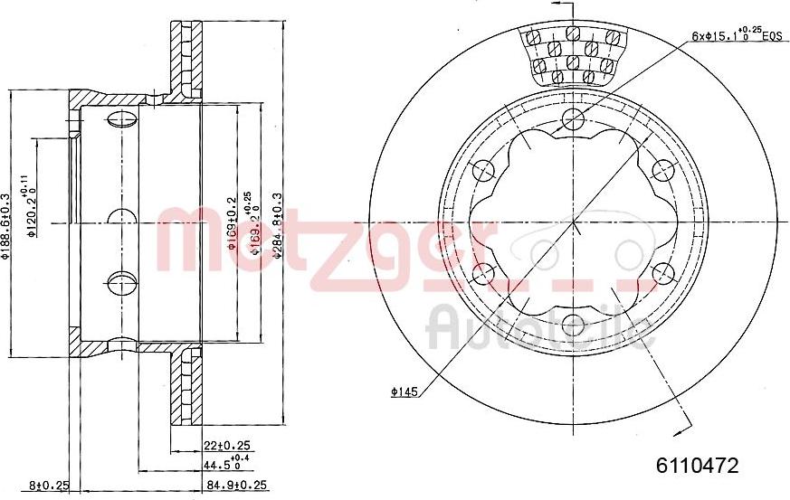 Metzger 6110472 - Discofreno autozon.pro