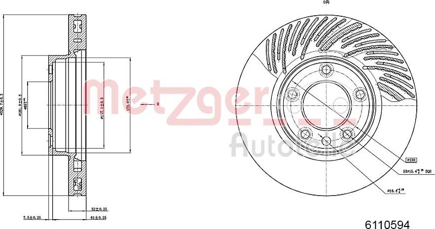 Metzger 6110594 - Discofreno autozon.pro