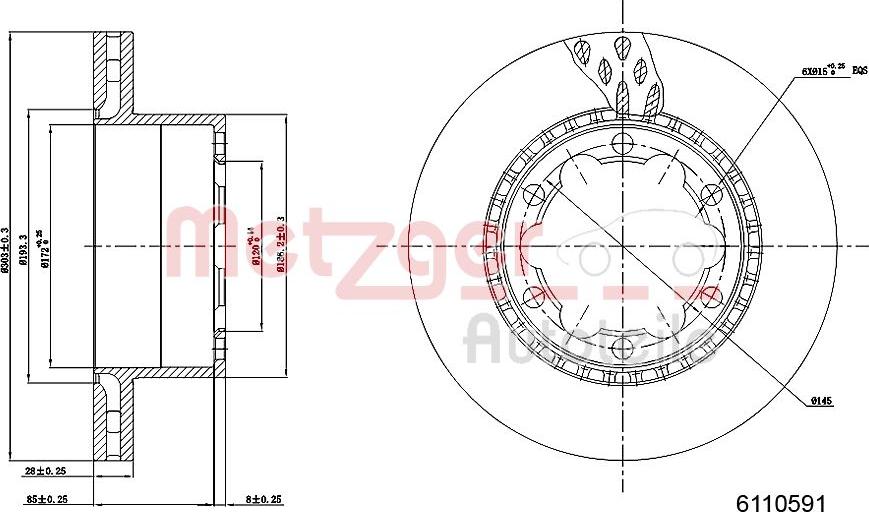 Metzger 6110591 - Discofreno autozon.pro