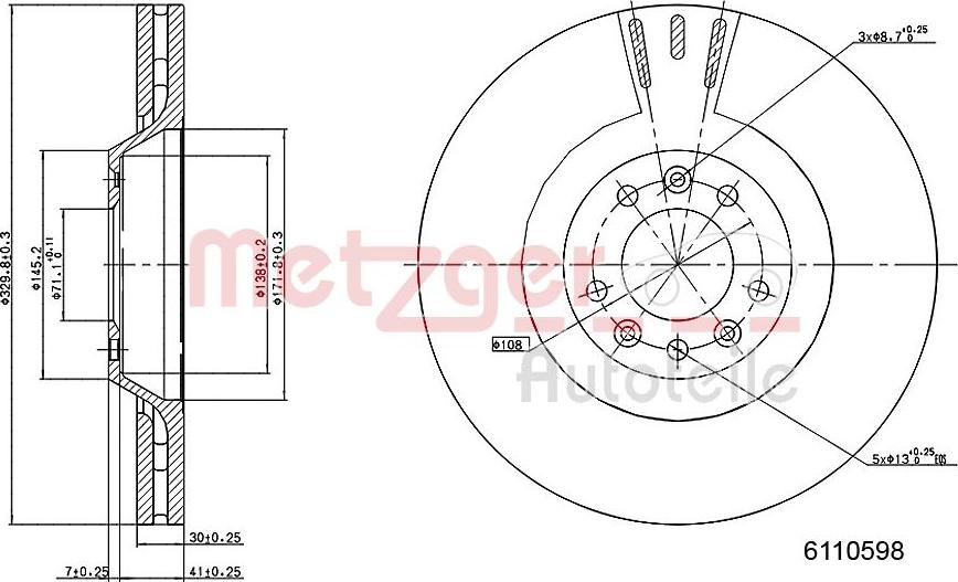 Metzger 6110598 - Discofreno autozon.pro