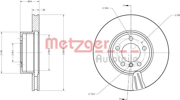 Metzger 6110597 - Discofreno autozon.pro