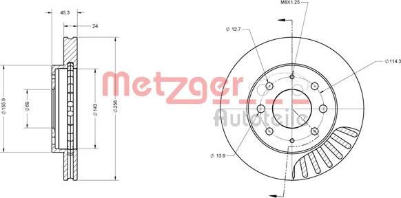 Metzger 6110546 - Discofreno autozon.pro