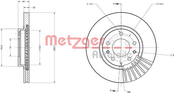 Metzger 6110541 - Discofreno autozon.pro