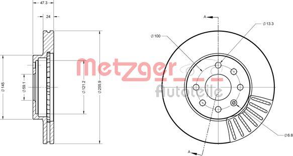 Metzger 6110547 - Discofreno autozon.pro