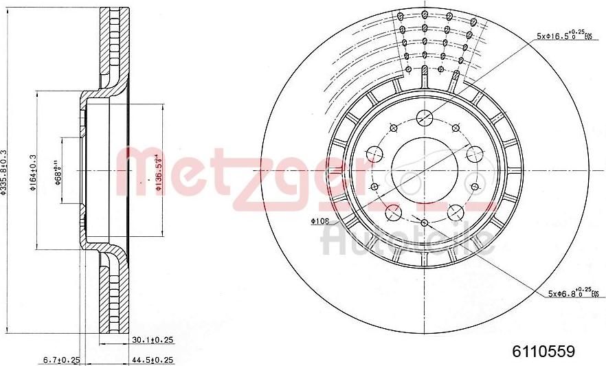 Metzger 6110559 - Discofreno autozon.pro