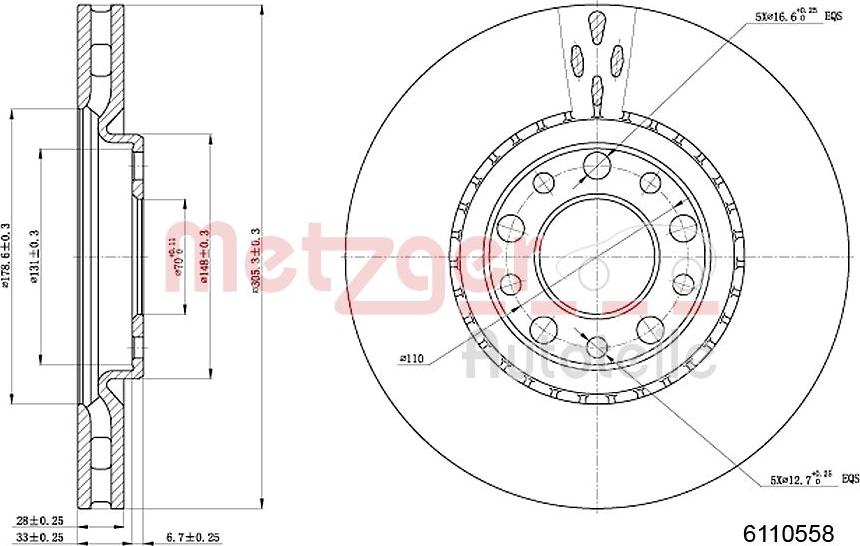 Metzger 6110558 - Discofreno autozon.pro