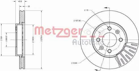 Metzger 6110552 - Discofreno autozon.pro