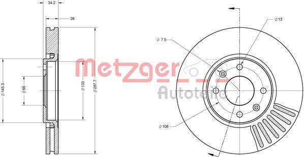 Metzger 6110562 - Discofreno autozon.pro