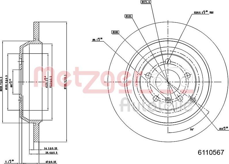 Metzger 6110567 - Discofreno autozon.pro