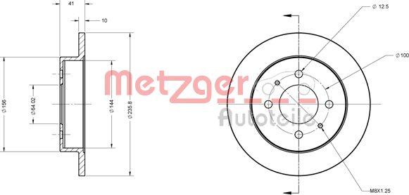 Metzger 6110509 - Discofreno autozon.pro