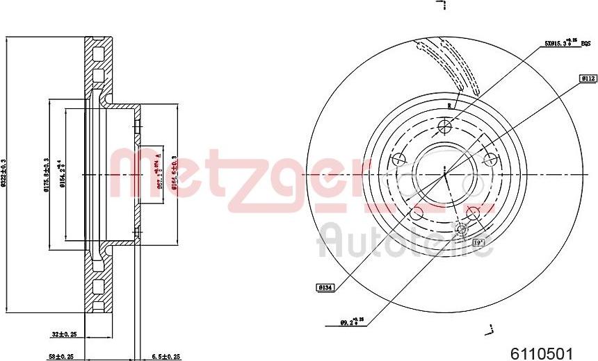 Metzger 6110501 - Discofreno autozon.pro