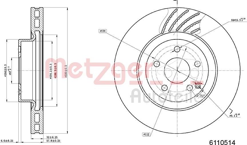 Metzger 6110514 - Discofreno autozon.pro