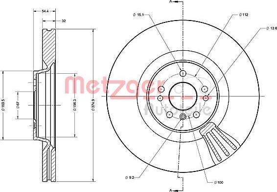 Metzger 6110516 - Discofreno autozon.pro