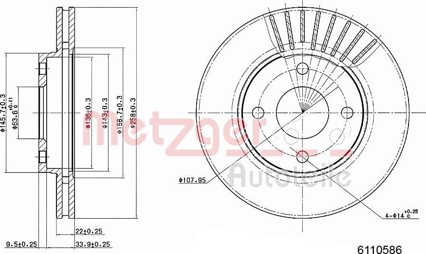 Metzger 6110586 - Discofreno autozon.pro