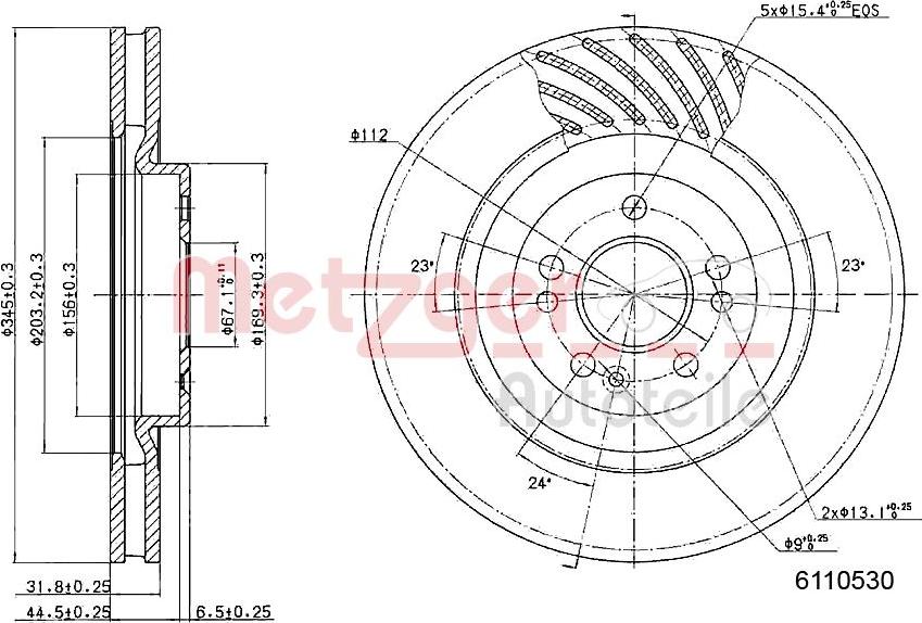 Metzger 6110530 - Discofreno autozon.pro