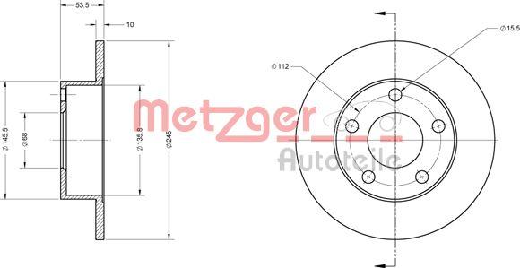 Metzger 6110532 - Discofreno autozon.pro