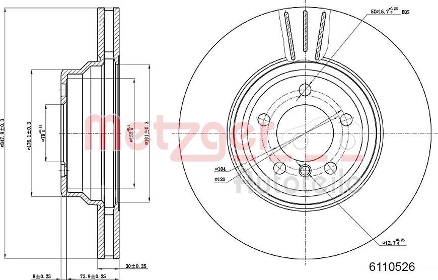 Metzger 6110526 - Discofreno autozon.pro