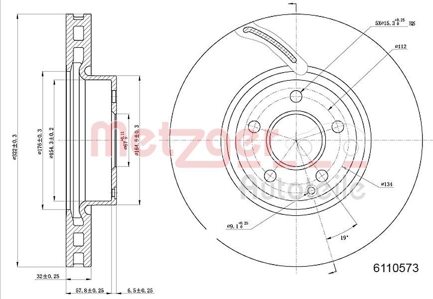 Metzger 6110573 - Discofreno autozon.pro