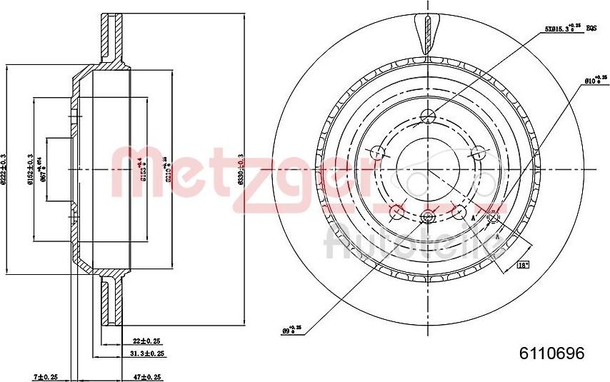 Metzger 6110696 - Discofreno autozon.pro