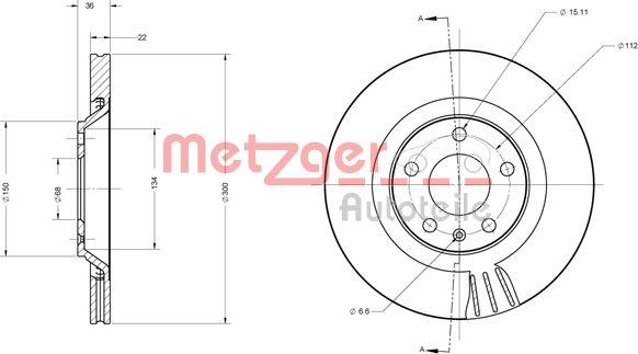 Metzger 6110697 - Discofreno autozon.pro