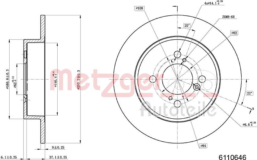 Metzger 6110646 - Discofreno autozon.pro