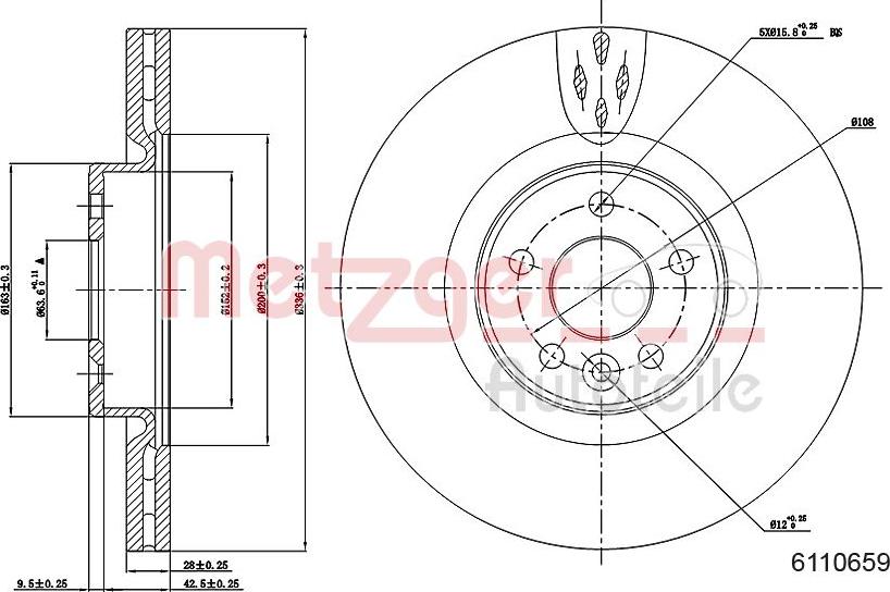 Metzger 6110659 - Discofreno autozon.pro