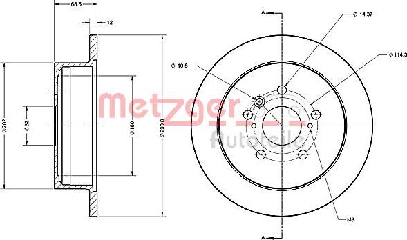 Metzger 6110658 - Discofreno autozon.pro