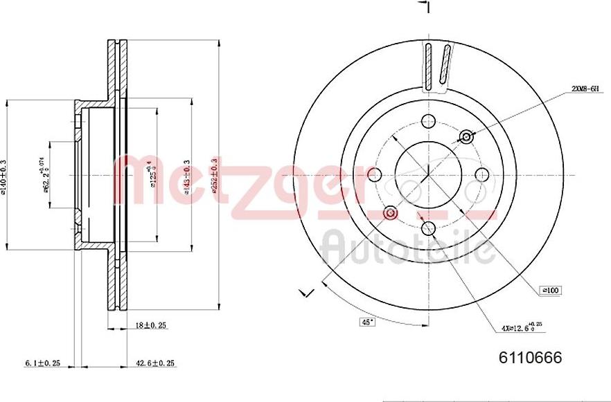 Metzger 6110666 - Discofreno autozon.pro