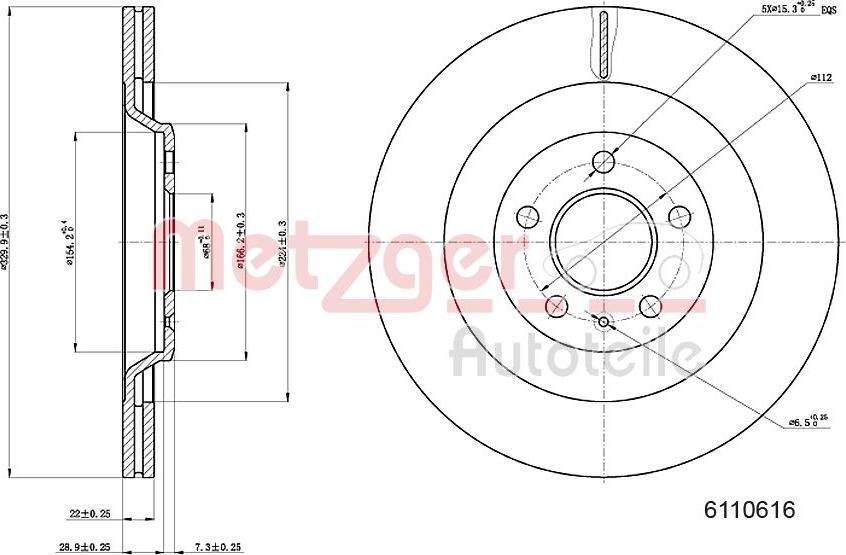 Metzger 6110616 - Discofreno autozon.pro