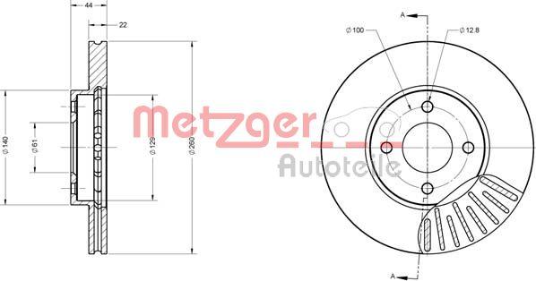 Metzger 6110680 - Discofreno autozon.pro