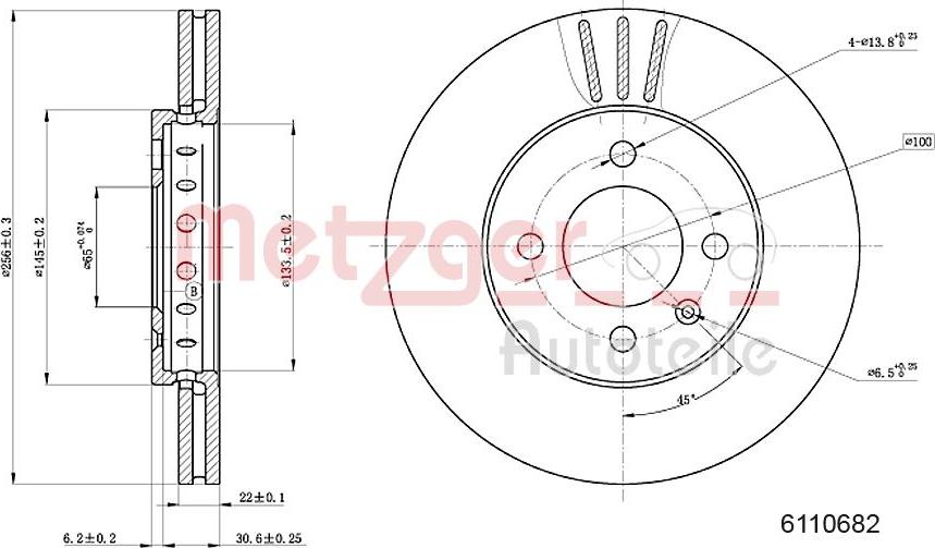 Metzger 6110682 - Discofreno autozon.pro