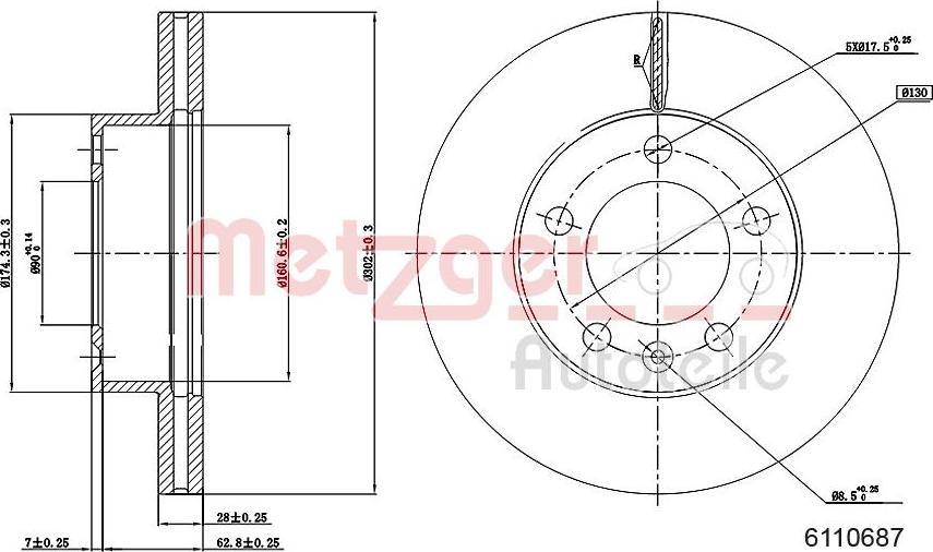 Metzger 6110687 - Discofreno autozon.pro