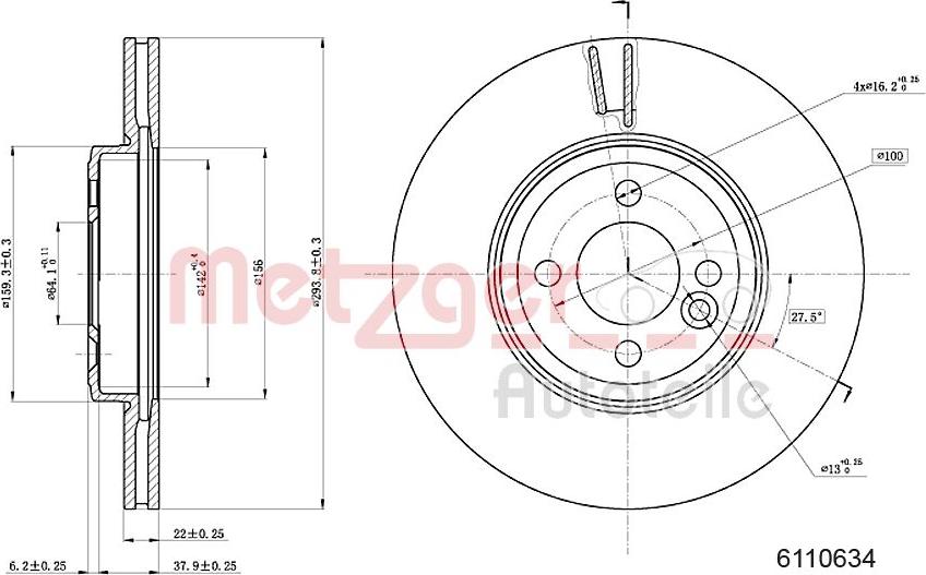 Metzger 6110634 - Discofreno autozon.pro