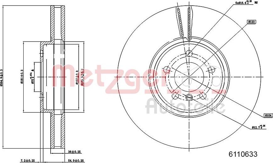 Metzger 6110633 - Discofreno autozon.pro