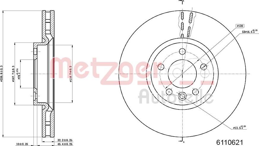 Metzger 6110621 - Discofreno autozon.pro