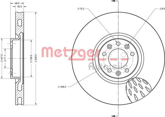 Metzger 6110628 - Discofreno autozon.pro