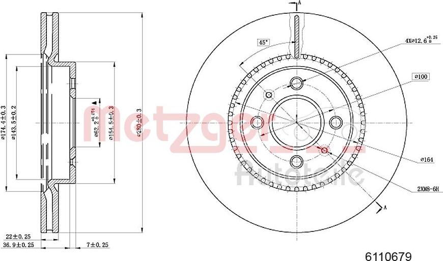 Metzger 6110679 - Discofreno autozon.pro