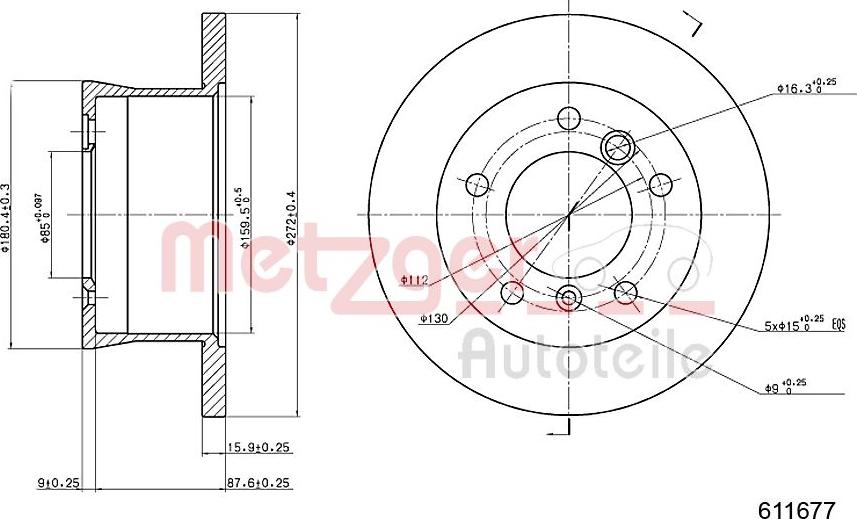 Metzger 6110677 - Discofreno autozon.pro