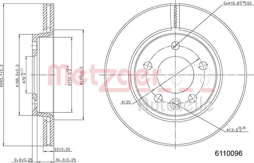 Metzger 6110096 - Discofreno autozon.pro