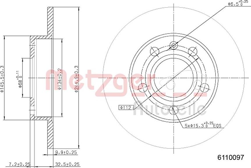 Metzger 6110097 - Discofreno autozon.pro