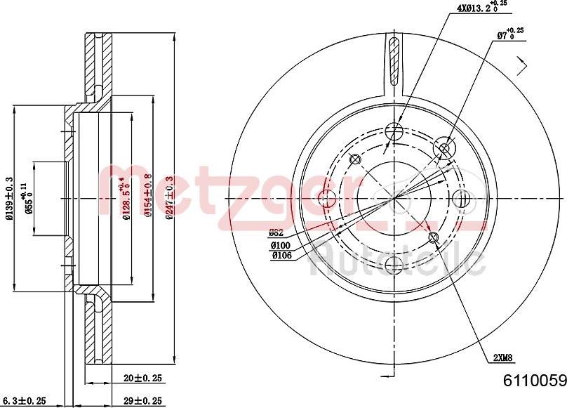 Metzger 6110059 - Discofreno autozon.pro