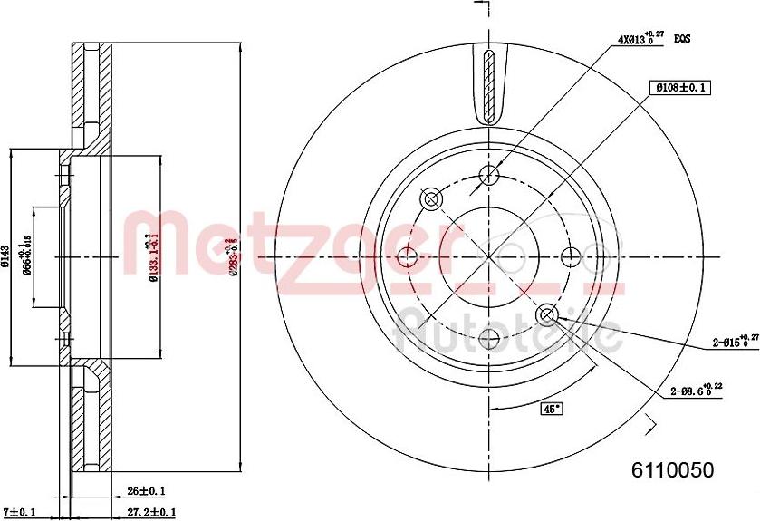 Metzger 6110050 - Discofreno autozon.pro