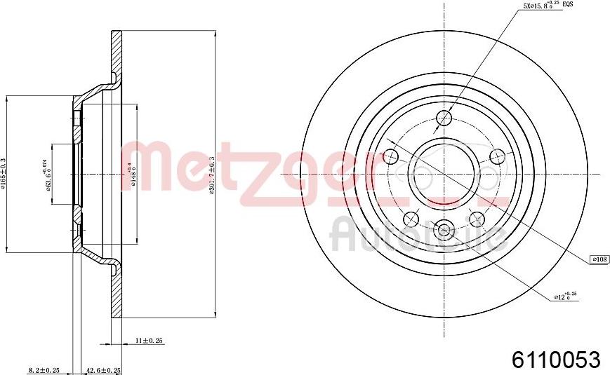 Metzger 6110053 - Discofreno autozon.pro