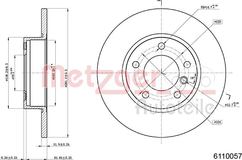 Metzger 6110057 - Discofreno autozon.pro