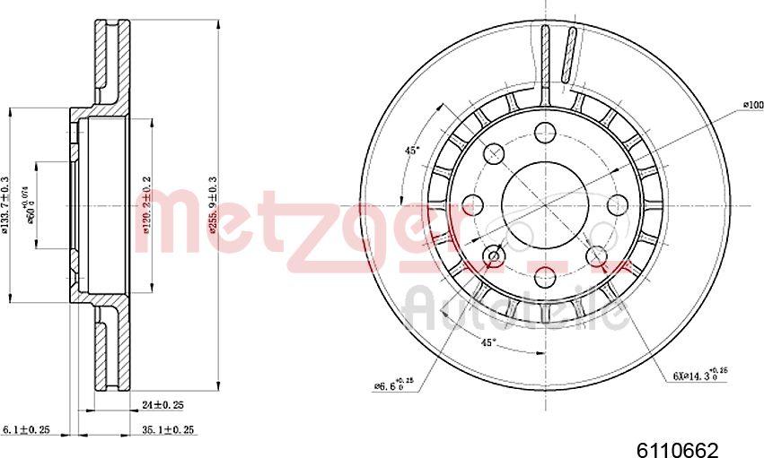 Metzger 6110062 - Discofreno autozon.pro