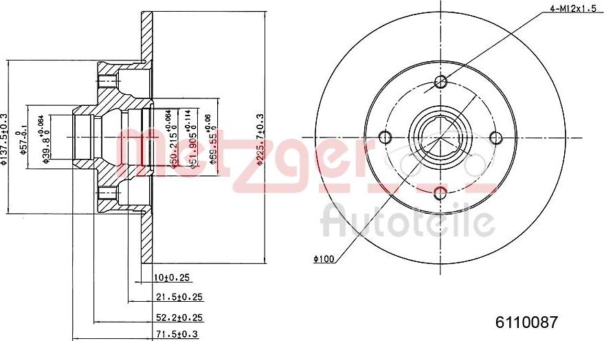 Metzger 6110087 - Discofreno autozon.pro