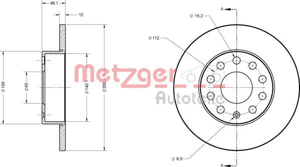 Metzger 6110030 - Discofreno autozon.pro