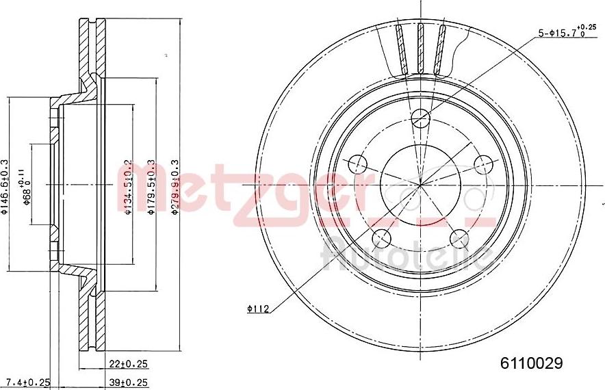 Metzger 6110029 - Discofreno autozon.pro